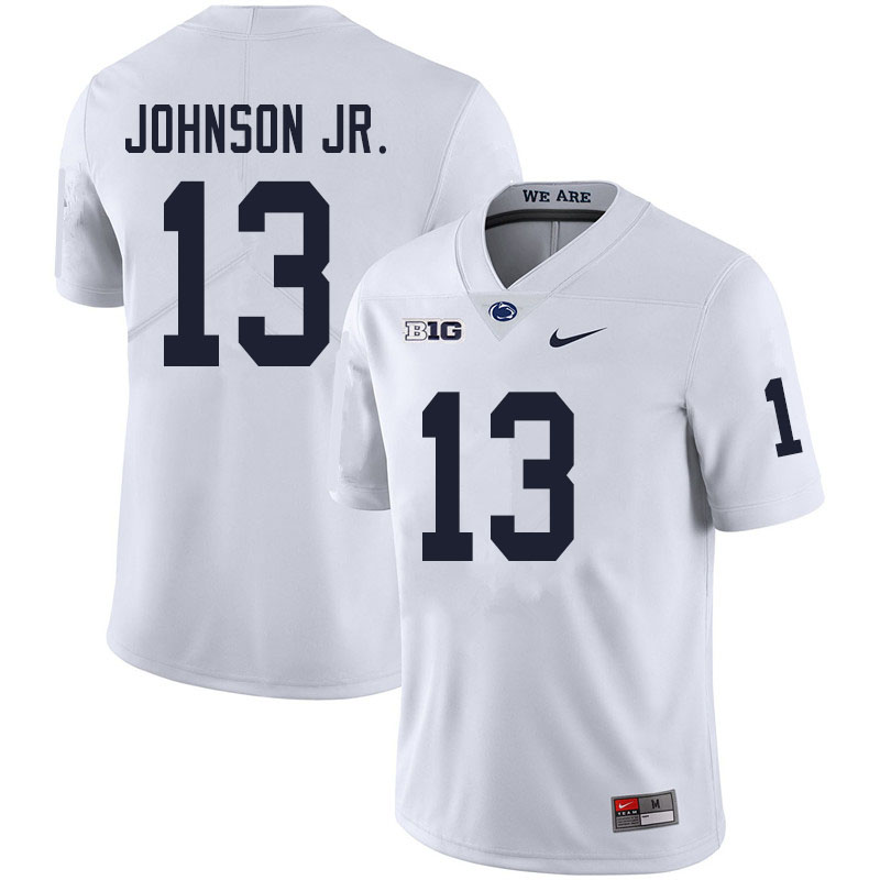 Men #13 Michael Johnson Jr. Penn State Nittany Lions College Football Jerseys Sale-White - Click Image to Close